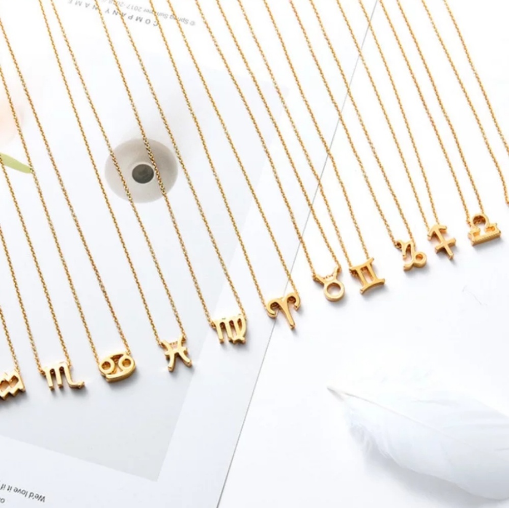 Gold Zodiac Sign Necklaces